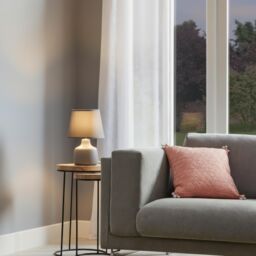 Conical Matt Grey Ceramic Table Lamp - thumbnail 7