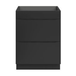 GoodHome Imandra Matt Black Freestanding Bathroom Cabinet (H) 820mm (W) 600mm - thumbnail 2