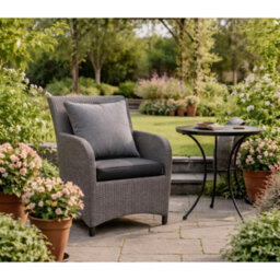 Glendale Garden & Leisure Outdoor Garden Scatter Cushion (Pack Of 4) - L45 X W45 Cm - Charcoal Grey