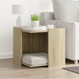 Walplus Sonoma Oak Cat Litter Box Enclosure 53X53X51 Cm Engineered Wood - thumbnail 3