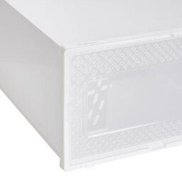 Living And Home White 12 Pcs Waterproof Plastic Shoe Storage Boxes - thumbnail 5