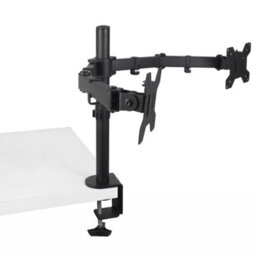"Gr8 Home Double Twin Arm Desk Mount Tv Lcd Monitor Computer Screen Bracket Dual 13""-27""" - thumbnail 3