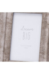 Convex Matt Silver 4X6 Frame Rustic Modern Photo Display - thumbnail 2