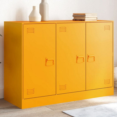 Vidaxl Sideboard Mustard Yellow 99X39X73 Cm Steel - image 1