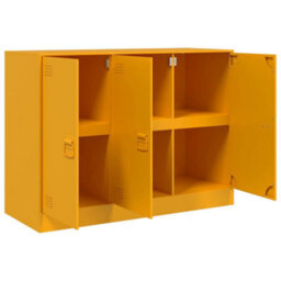 Vidaxl Sideboard Mustard Yellow 99X39X73 Cm Steel - thumbnail 7