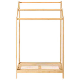 Beliani Towel Stand With Shelf Yungas Bamboo Light Brown - thumbnail 4