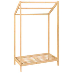 Beliani Towel Stand With Shelf Yungas Bamboo Light Brown - thumbnail 5