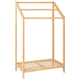 Beliani Towel Stand With Shelf Yungas Bamboo Light Brown