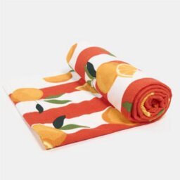 OHS Oranges Towel Bath Quick Dry Summer Travel Microfibre Absorbent Swim - thumbnail 2