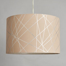 Litecraft Mocha And Silver Easy Fit Lampshade Light Shade - thumbnail 4