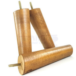 L&F Wood Legs Dark Oak Washed 180mm High Set Of 4 Replacement Angled Furniture Legs Set Of 4 Sofas Chairs Stools M8 - thumbnail 5