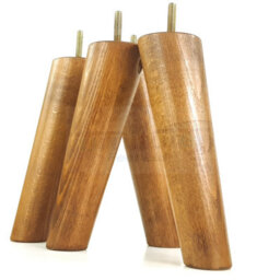 L&F Wood Legs Dark Oak Washed 180mm High Set Of 4 Replacement Angled Furniture Legs Set Of 4 Sofas Chairs Stools M8 - thumbnail 6