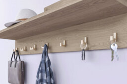 B2C Coat Hat Hooks Twin Robe Door Dress Bathroom Towel Bag Wall Hanger Chrome Wz-K2201 - thumbnail 3