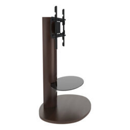 "Avf Affinity Chepstow 93Cm Oval Pedestal Tv Stand, For Tvs 32-65"" - Walnut" - thumbnail 3
