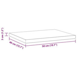 Berkfield Wall Shelves 2 Pcs 50X40X3 Cm Silver Stainless Steel - thumbnail 9