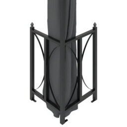 Berkfield Elegant Gazebo With Sidewalls&double Roofs 3X3 M Anthracite - thumbnail 5