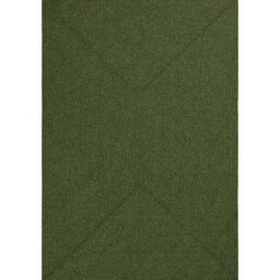 The Rugs Indoor Outdoor Trenzado Rug Polypropylene Bordered Plain Design In Green