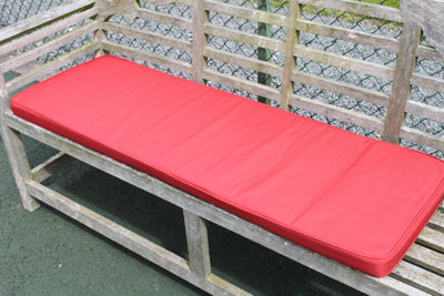 Garden Market Place Garden Furniture Cushion- Cushion For 3 Seater Garden Bench Terracotta - image 1