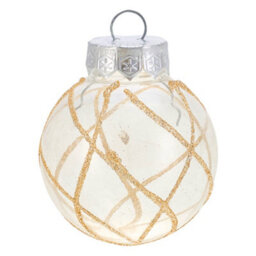Living And Home 30-Piece Set Of Golden Christmas Balls Christmas Tree Decorations 6Cm Dia X 8Cm H - thumbnail 8