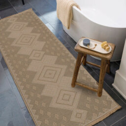 Livabliss Mystery-Washable Tan Beige Ivory Modern Living Dining Jute Rug 79 X 220 Cm Easy Care, Non Shedding - thumbnail 2