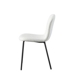 MCC Direct Set Of 2 Teddy Faux Fur Stitched Design Dining Chairs Beige/white Bella By Mcc - thumbnail 3