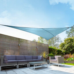 Kookaburra 6M X 4.2M Right Angle Triangle Waterproof Azure Garden Patio Sun Shade Sail Canopy 98% Uv Block With Free Rope - thumbnail 2