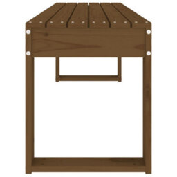 Berkfield Garden Bench Honey Brown 110X38X45 Cm Solid Wood Pine - thumbnail 4