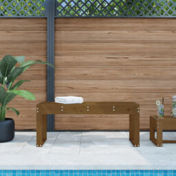 Berkfield Garden Bench Honey Brown 110X38X45 Cm Solid Wood Pine