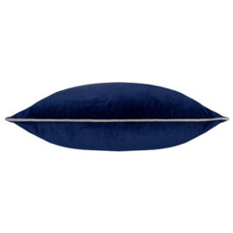 furn. Furn Meridian Velvet Polyester Filled Cushion, Navy/silver, 45 X 45Cm - thumbnail 2