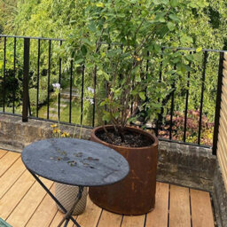 London Stone Corten Steel Straight Cylinder Planter - W 500 X H 500mm - thumbnail 2