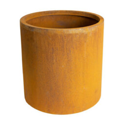 London Stone Corten Steel Straight Cylinder Planter - W 500 X H 500mm - thumbnail 4
