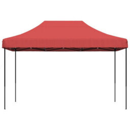 Walplus Foldable Party Tent Garden Gazebo Canopy Pop-Up Burgundy 410X279X315 Cm - thumbnail 3