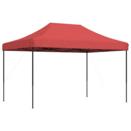 Walplus Foldable Party Tent Garden Gazebo Canopy Pop-Up Burgundy 410X279X315 Cm - thumbnail 5