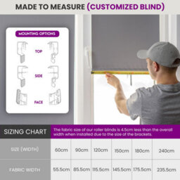 Furnished Triple Diamond Blackout Blind Free Cut Service - Red (W)90Cm X (L)165Cm - thumbnail 5