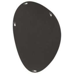 Beliani Wall Mirror Audes 60 Cm 90 Cm Velvet Off-White - thumbnail 5