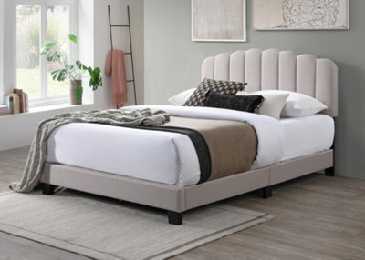 Flintshire Furniture Hope Fabric Bed Frame In Pebble
