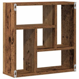 Berkfield Wall Shelf Old Wood 45X16X45 Cm Engineered Wood - thumbnail 6