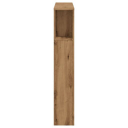 Berkfield Headboard Cabinet Artisan Oak 100X19X104.5 Cm Engineered Wood - thumbnail 5