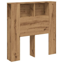 Berkfield Headboard Cabinet Artisan Oak 100X19X104.5 Cm Engineered Wood - thumbnail 2