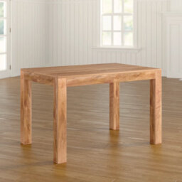 Hommoo Light Mango Wood 6 Ft Or 180 Cm Large Dining Table In Matt Finish - thumbnail 7