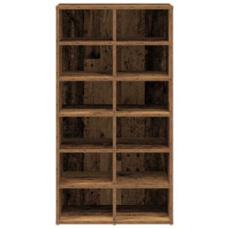Berkfield Elegant Shoe Rack Old Wood 54X34X100.5 Cm Engineered Wood - thumbnail 4