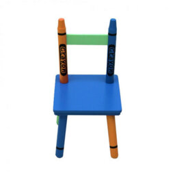 Oypla Childrens Wooden Crayon Table And Chairs Set Kids Room Furniture - thumbnail 6