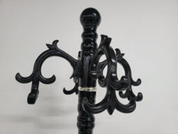 Modernique Lovella Brownthick Metal Tube Stand Tube Coat Rack With Heavy Sturday Marble Base - thumbnail 3