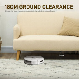 Cream White 2 Seater Sofa Couch With 21Cm Thick Padding And Wood Legs - thumbnail 6