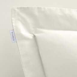 Bianca Fine Linens 200 Thread Count Cotton Percale Oxford 50X75Cm + Border Pack Of 2 Pillow Cases With Envelope Closure Cream - thumbnail 3