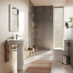 Hansgrohe Addstoris Wall-Mounted Single Towel & Robe Hook, Brushed Black Matt Finish - thumbnail 7