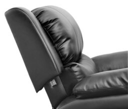 More4Homes Madison Bonded Leather Recliner Armchair Sofa Home Lounge Chair Reclining Gaming (Black) - thumbnail 4
