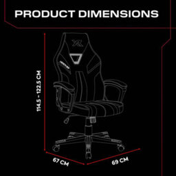 X Rocker Tempest Ergonomic Pc Office Gaming Chair - Red - thumbnail 7