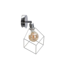 Luminosa Lighting Luminosa Ruben Wall Lamp Silver, 22Cm, 1X E27