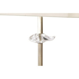 Luminosa Lighting Luminosa Akira Floor Lamp 3 Light E27, Antique Brass With Cream Shade - thumbnail 5